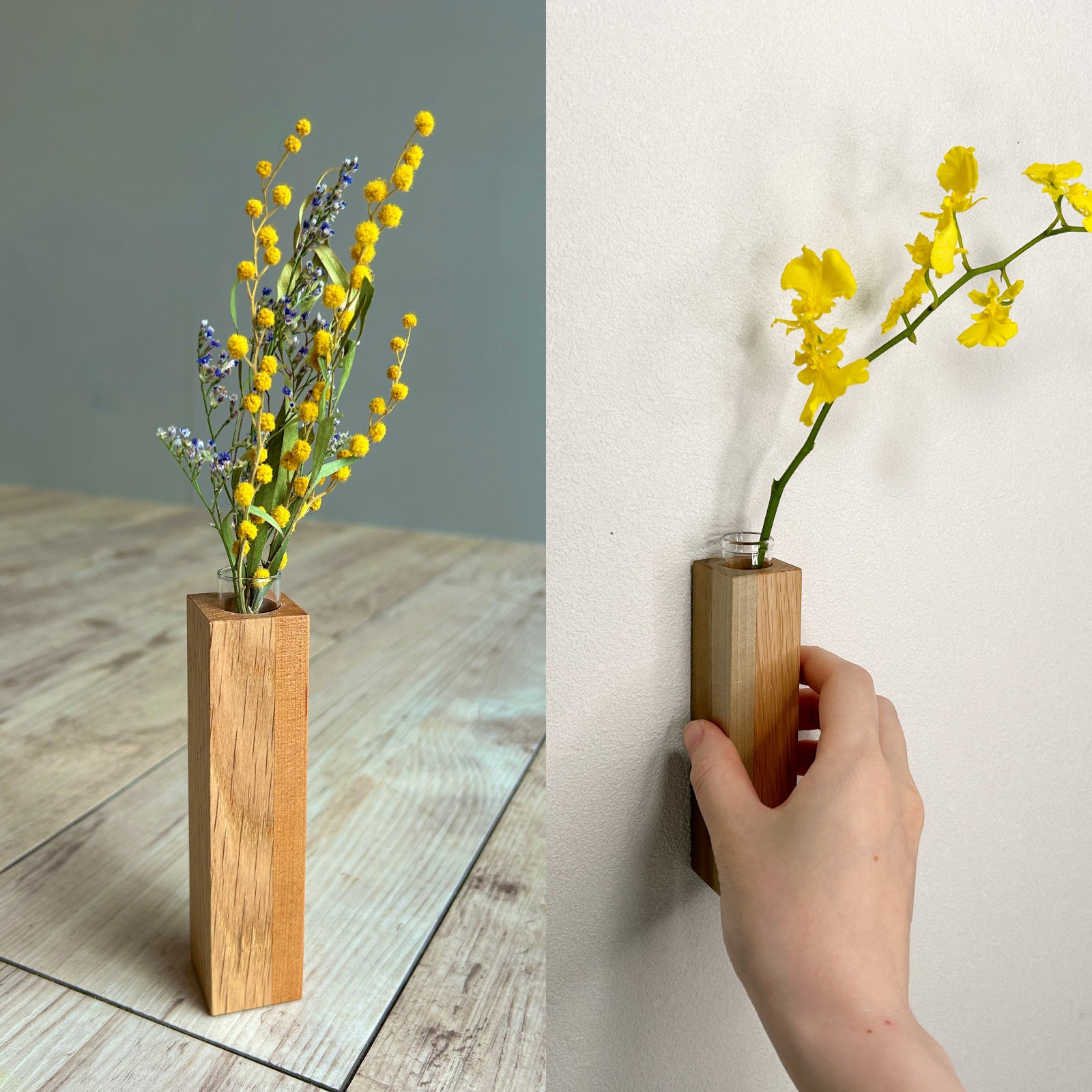 ひだの森 小さな木の一輪挿し『MOKURIN』マグネットタイプ｜THE WATERS